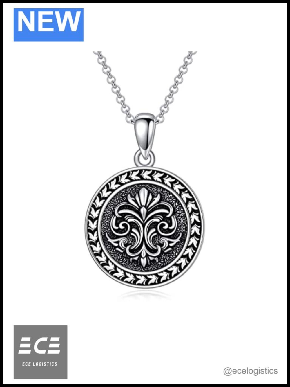 925 Sterling Silver Lotus Pendant Necklace Adjustable Flower Jewelry Gift for